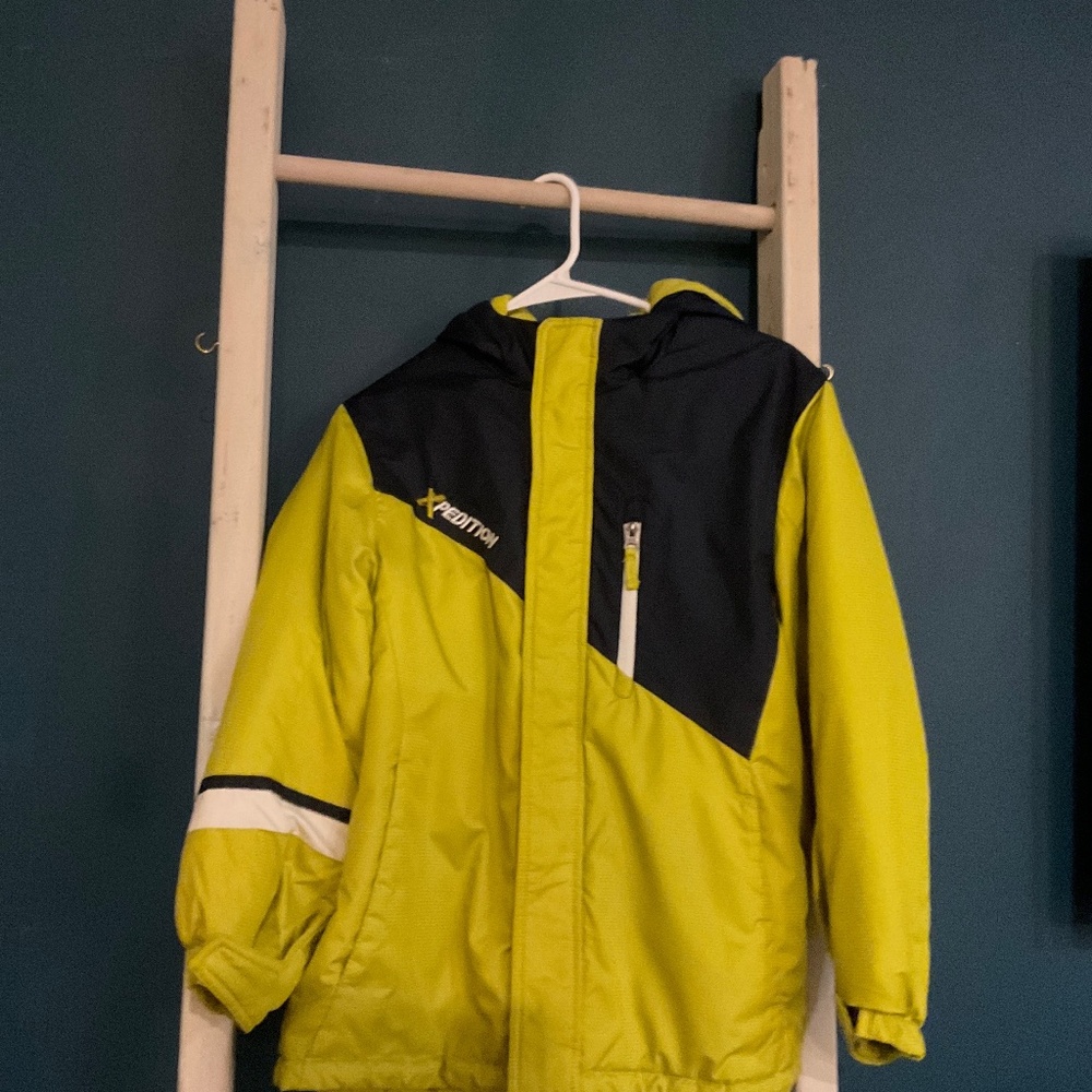Lime/Blue Winter Coat Youth 10/12 L/G